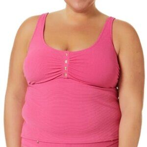 Time & Tru Pink Takini Top